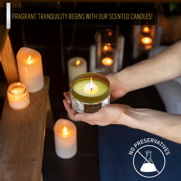 Sandlewood Room Spray With Candle - Image 4